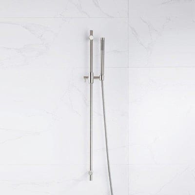 FugaFlow Eccelente Acces glijstangset met staafhanddouche, metalen doucheslang Geborsteld RVS PVD (RVS)