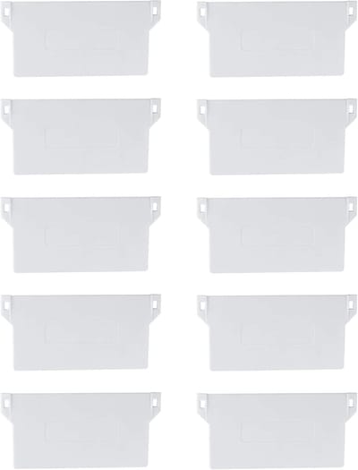 Bodemplaat Set - Lamellen Accessoire - Verticale Jaloezieën - Vervangende Bodemplaten - 10 Stuks - Wit