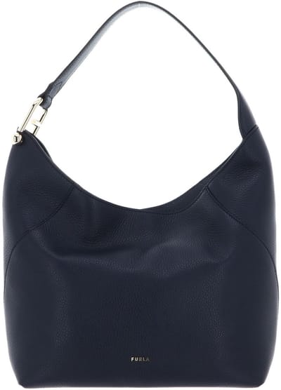 FURLA Leren schoudertas Lara Hobo Bag Mediterraneo donkerblauw