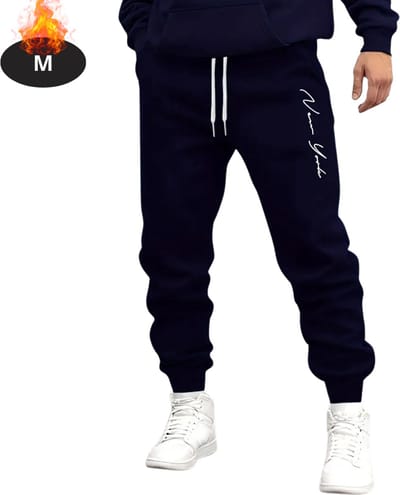 Livano Trainingsbroek Heren - Sportbroek - Trainingsbroek Lang - Trainingspak - Sportkleding - Marineblauw 2 - M
