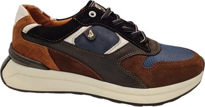 Australian Kyoto Sneakers Heren - Leren Sneaker - Blauw - Maat 44