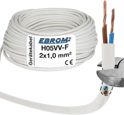 Slangleiding 2 x 1 mm² 25 m - Geschikt voor Binnen- en Buiten gebruik