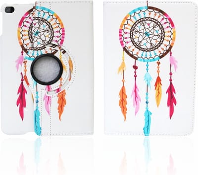 De 360° Draaibare Bookcase Geschikt voor Apple iPad air 2017/2018 inch Flip Stand print (1) Tablethoes