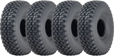 4,00 x 4 Journey 6-laags blokband met binnenband, 160 kg, 60 PSI, voor luchthaventrekkers (set van 4)