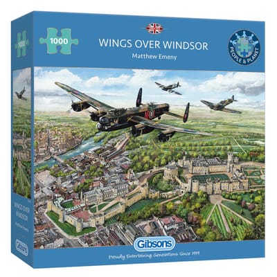 Gibsons - Wings over Windsor (door Matthew Emeny) - 1000 stukjes 68×49cm (b×h) - Legpuzzel voor volwassenen