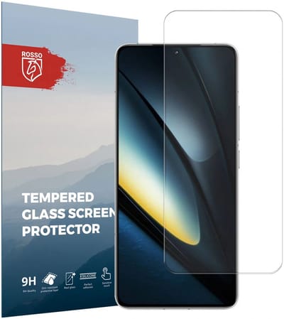 Rosso Screen Protector Geschikt voor Xiaomi Poco F6 Pro | 9H Tempered Glass | Glasplaatje | Beschermlaag | Beschermglas | 9H Hardheid