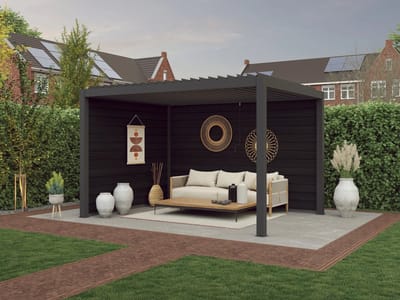 Aluminium Pergola Westwood Shift Premium met Lamellen 400 x 350 cm