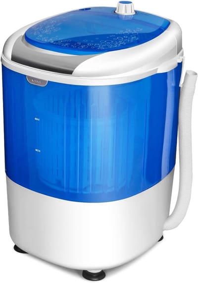COSTWAY Mini-wasmachine met droogcentrifuge campingwasmachine met 2 5 kg capaciteit toplader hotel