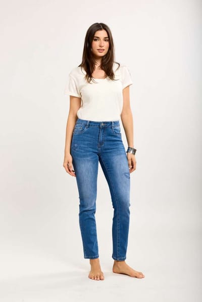 Toxik3 - slim fit jeans strass lippen
