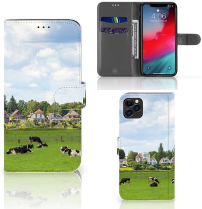Apple iPhone 11 Pro Max Telefoonhoesje met Pasjes Koeien