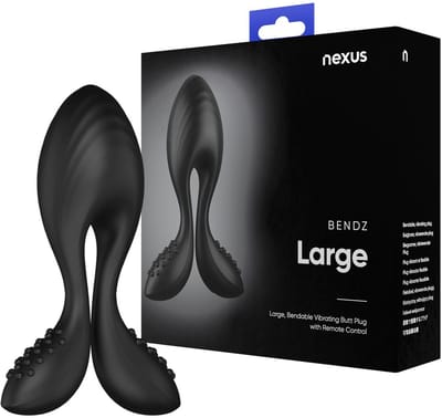 Nexus Bendz Vibrerende Butt Plug Large - 6 Vibratiestanden - Buigzame Armen - Afstandsbediening - USB-oplaadbaar - IPX7 Waterdicht - Siliconen - Verstelbaar - 60 Minuten Gebruikstijd - Solo en Samen - Innovatief Ontwerp - Comfortabel - Pasvorm