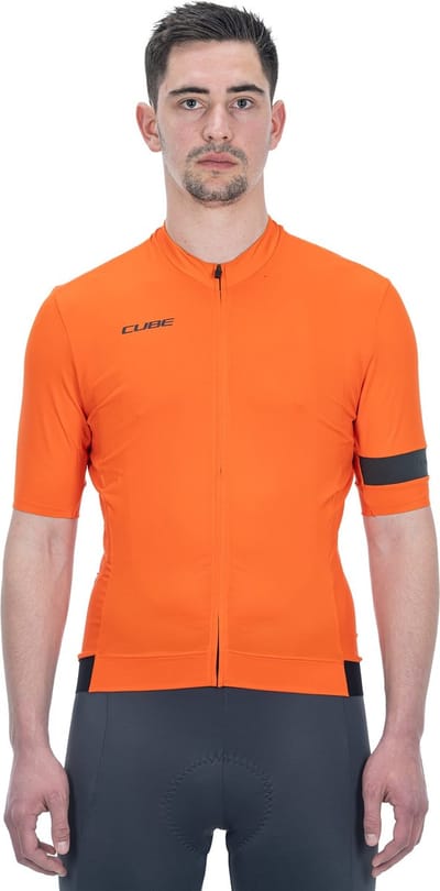 Cube Blackline Flash Korte Mouw Wielertrui Oranje M Man