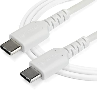 StarTech.com 1 m / 3.3 ft. USB C Cable - Wit - Aramid Fiber - USB-C cable - 1 m