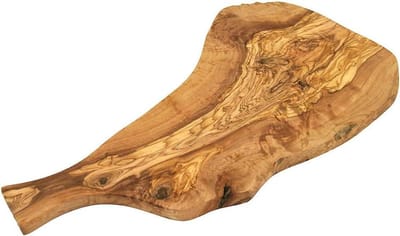 Snijplank - Olijfhout Plank - Keuken Gebruik - Uniek Natuurlijk Hout - 40-44 cm - Houtkleur