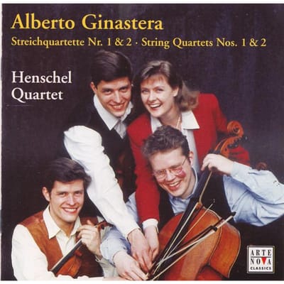 CD ALBERTO GINASTERA — HENSCHEL QUARTE - Quatuors à cordes 1 & 2 74321721252 Arte Nova Class 2000 Japon Classique Occasion