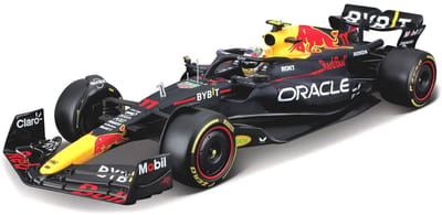 Bburago Red Bull Rb19 - Modelauto - Schaal 1:18 - Donker Blauw/Rood/Geel