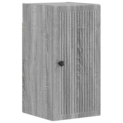 vidaXL - Badkamer - wandkast - EDE - Grijs - Sonoma - 30 - x - 31 - x - 59 - cm - Bewerkt - hout