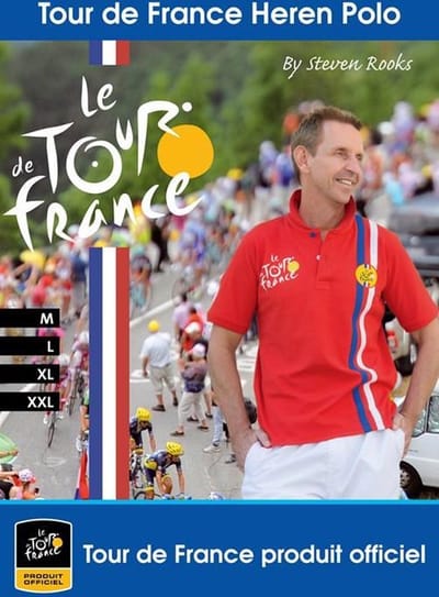 Tour de France - Polo  Cauterets Maat XL Rood