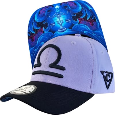 Capiche® Curved Pet – Sterrenbeeld Weegschaal – KLEURVERANDERENDE PET – Lila Verandert in Roze – Sportcap – Gebogen Baseball Cap – Zodiac Sign Libra