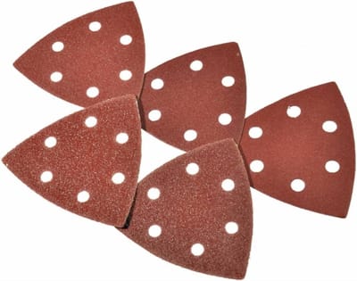 *** Schuurschijven - Driehoek 93 x 93 mm - Korrel 80/120/150/220 - 12-delig assortiment - Schuren - Klussen - van Heble® ***