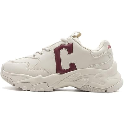 MLB Big Ball Chunky Cuir Synthétique Caoutchouc Confortables Polyvalentes Antidérapantes Résistantes à l'Usure Basses Dad Shoes Baskets Unisexes Blanc 3ASHBCW3N-45WHS 39 white