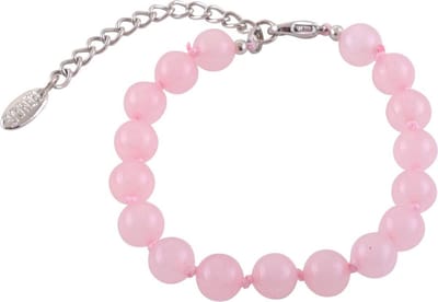 Behave - Roze armband met edelsteen kralen - liefdevol detail