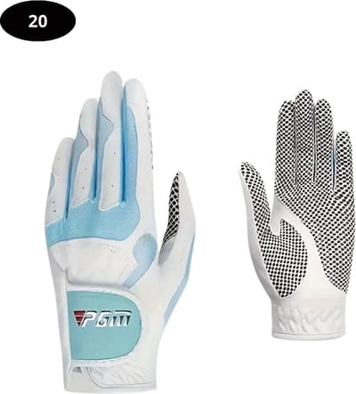 Livano Golfhandschoenen 2 Stuks - Golf Accessoires - Handschoen AntiSlip - Dames - Blauw - Maat L