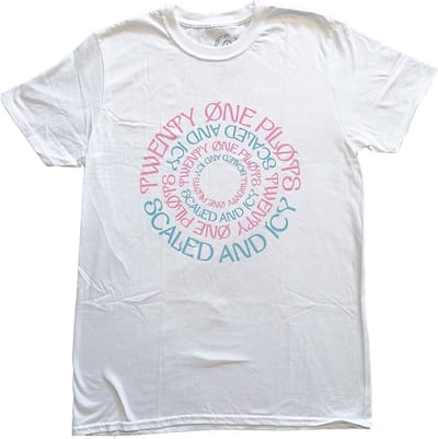 Twenty One Pilots - Circular Heren T-shirt - M - Wit