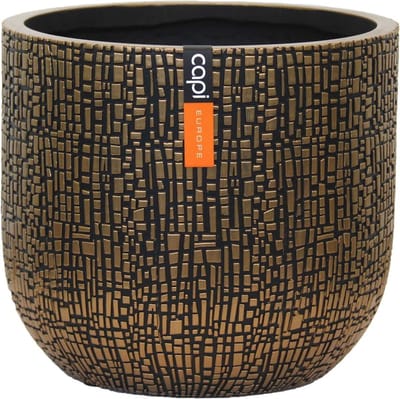 Capi Europe - Bloempot bol Skin - 9x8 - Goud - Opening Ø7 - Bloempot voor binnen - 5 jaar garantie - BSKGB139
