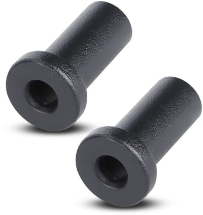 Dailygoods- Schuifdeurafstandhouders Set van 4 - Matzwarte Afstandhouders - Vervangende Hardware - Gehard Koolstofstaal - Geschikt voor Schuifrailaccessoires