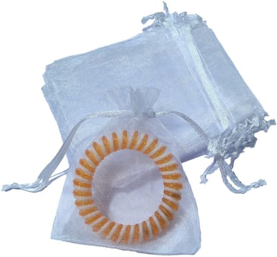 Prigta - Organza Zakjes Wit 7x9 cm - 100 stuks - Kleine Cadeauzakjes - Herbruikbaar - Luxe Organza - Voor Sieraden, Bedankjes & Kerst - Met Satijnen Trekkoord