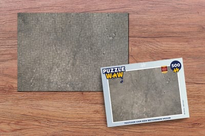 Puzzel Muur - Beton print - Grijs - Legpuzzel - Puzzel 500 stukjes