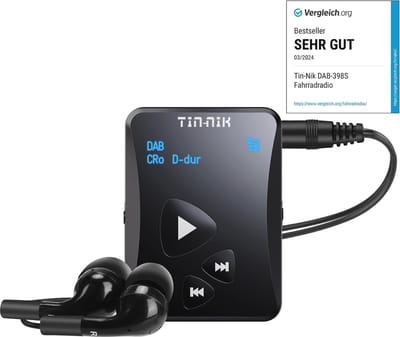 Draagbare DAB/DAB+/FM-radio met oplaadbare batterij en OLED-display - Ideaal voor sport en buiten