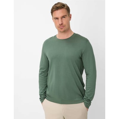 Brax Heren Shirt  Style TIMON thyme Groen Khaki, groen - khaki, maat M