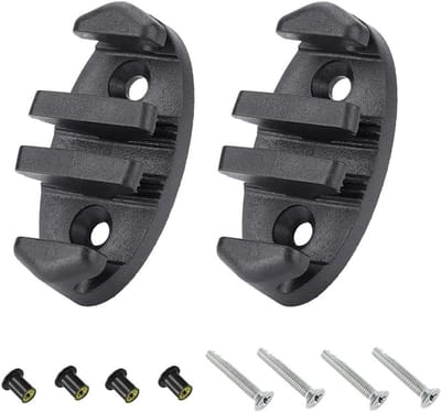 Kayak Anker Schoenplaten - Boot Klemmen - Vastbinden Vaartuig - Sterk Nylon Materiaal - 88x44x23 MM - Zwart
