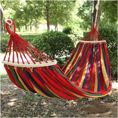 Hangmat - Schommelbed - Ontspannen Buiten - Hoge Draagkracht - 200x100cm - Rood