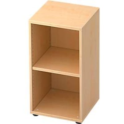 TOPAS LINE boekenkast, 2 OH, spaanplaat, B 400 x D 400 x H 748 mm, ahorndecor