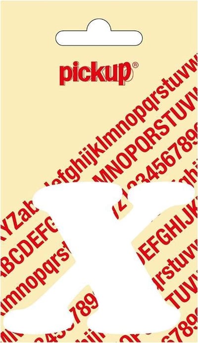 Pickup plakletter CooperBlack 60 mm - wit X