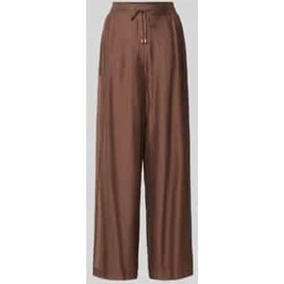 s.Oliver - female - Halfdoorzichtige broek van een lyocellmix met hoge tailleband