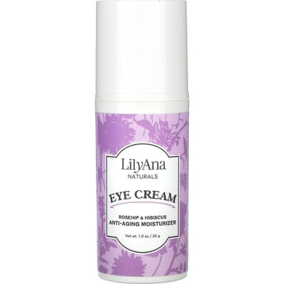 Lilyana Naturals, Eye Cream, Rosehip & Hibiscus, 1 oz (30 g) white