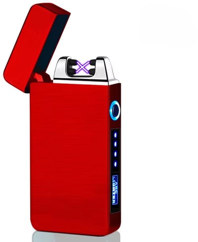 THAR - Plasma Aansteker – USB Oplaadbaar – Vuurwerk en Sigaretten Aansteker – Rood