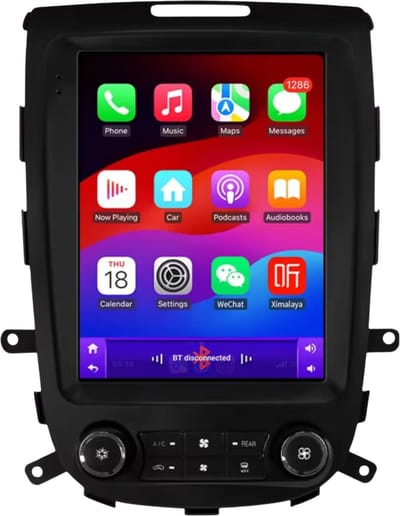 Autoradio met bluetooth - Carplay - Voor Hyundai Santa Fe 2 (2006-2012) - Geschikt voor Apple en Android - Stereo - Navigatie - Navigatiesysteem auto - 2GB 32GB