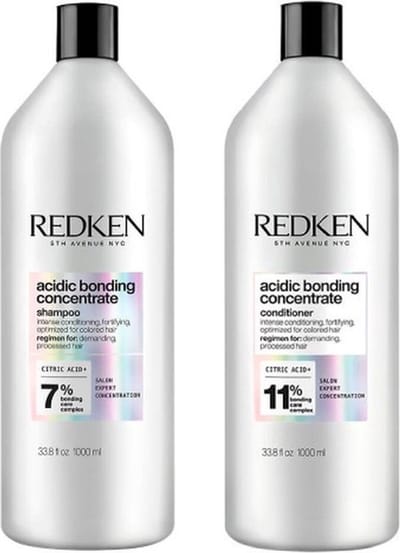 Redken Acidic Bonding Concentrate Care Package 1000ml shampoo en conditioner | Extra voordeel