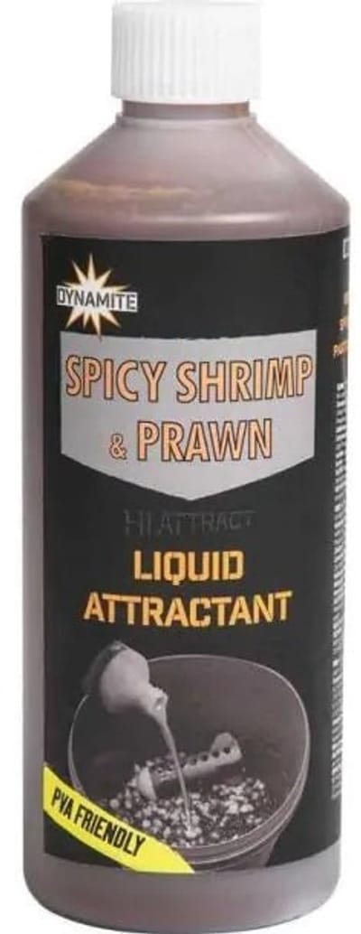 Dynamite Baits Spicy Shrimp & Prawn Vloeibare Attractant | 500ml