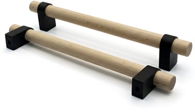 Home 3D® - Handgreep Zwart - 160mm - Beukenhout - Gemaakt in Nederland - Inclusief Schroeven - Voor Keuken, Kast en Meubel