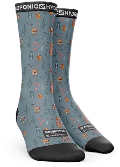 Hydroponic Sk Sponge Bob Sokken Grijs EU 35-38