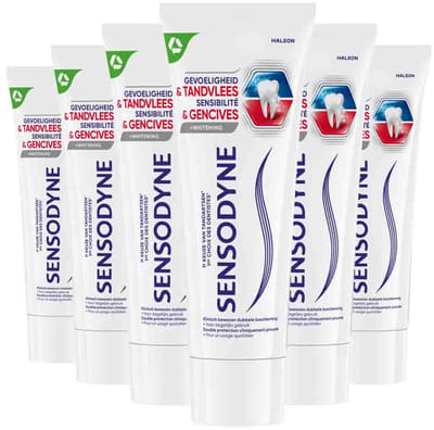 Sensodyne - Tandpasta - Gevoeligheid & Tandvlees - Whitening - 75ml x 6