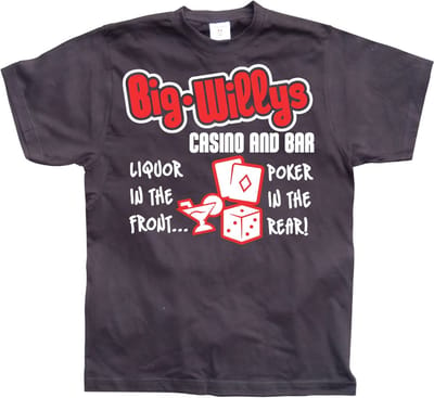Hybris Big Willys Casino And Bar T-shirt SH-1-12022-LFH3-10