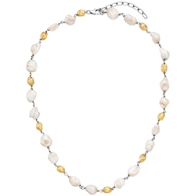 Julie Julsen Collier 925/- Sterling Silber vergoldet Süßwasserperlen