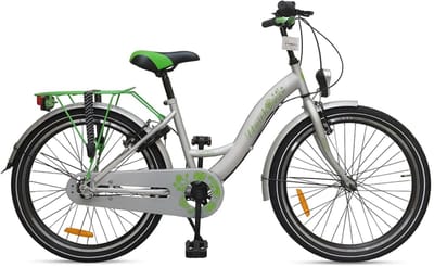 Kinderfiets Uniek 3S 24'' Grijs/Groen